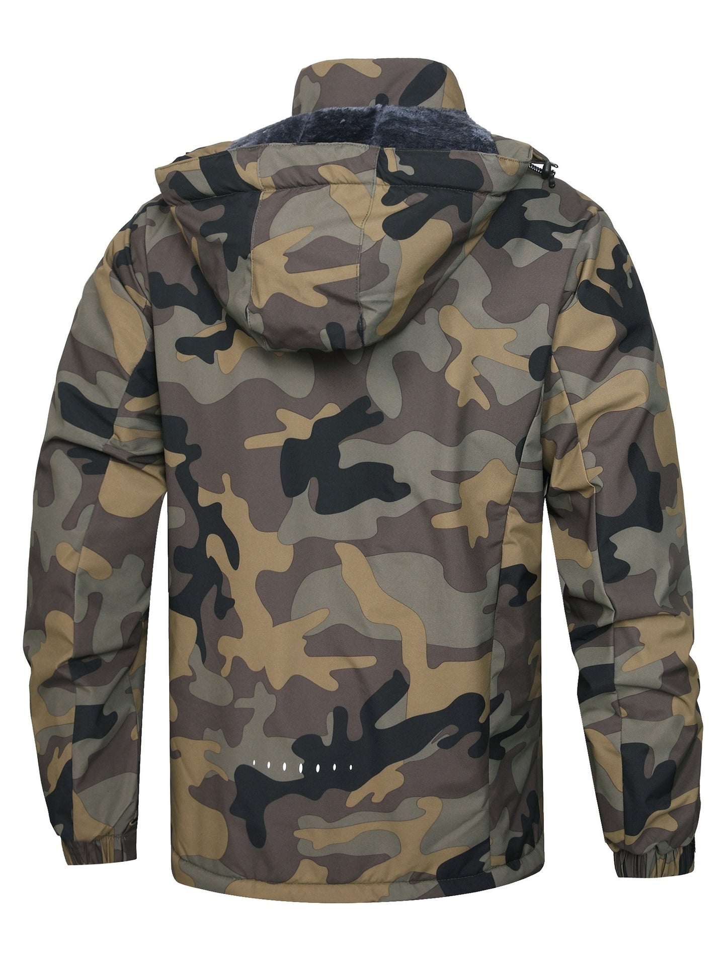 Keevoom Coat Hooded Fleece-Lined Winter Water-Resistant