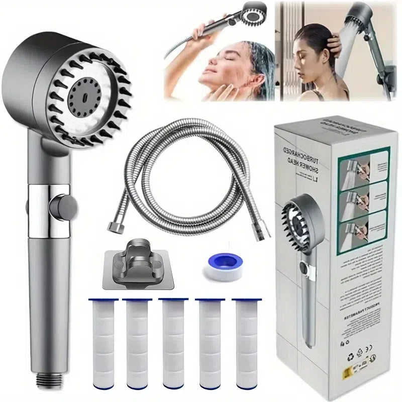 NUAN Shower System Plastic High Pressure Handheld For Home Use