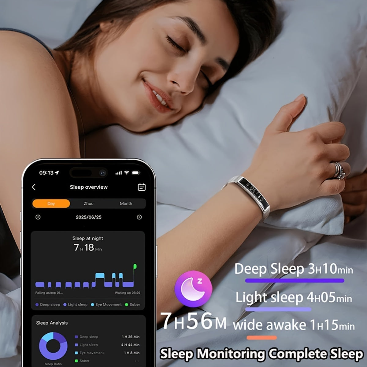 Smart Bracelet Fitness Tracker With Display Health Monitor