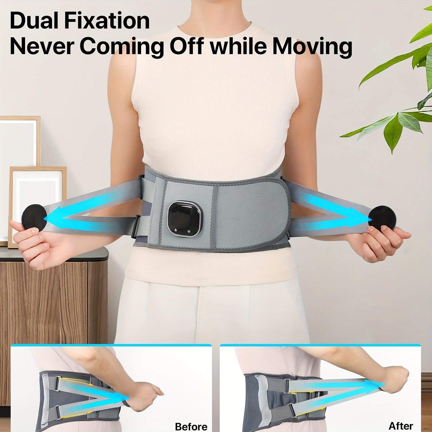 Alljoy Cordless Heating Pad And Back Massager With 3 Settings