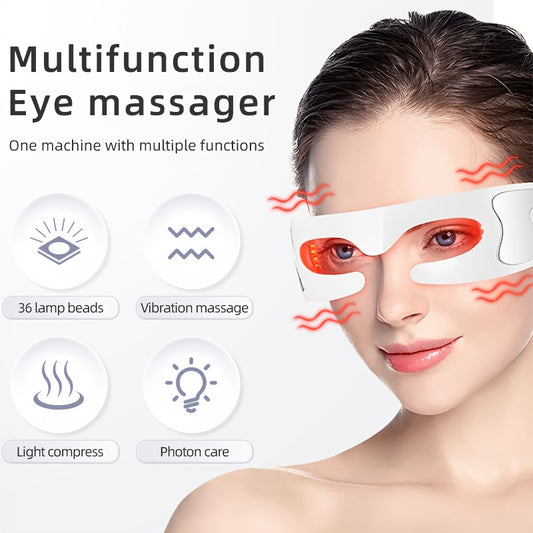Eye Massage Device, Portable for Home Use, Red Light Vibration, Eye  Relief And Beauty Equipment, Relax, Reducing Dark Circles And Puffy Eyes. The Best Choice for Gifting On Mother's Day, Valentine's Day, Halloween And Christ