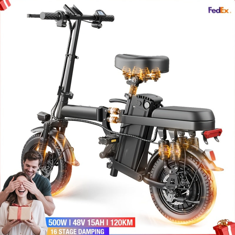 Electric Bike Foldable 500W With 48V 15Ah Battery Pro