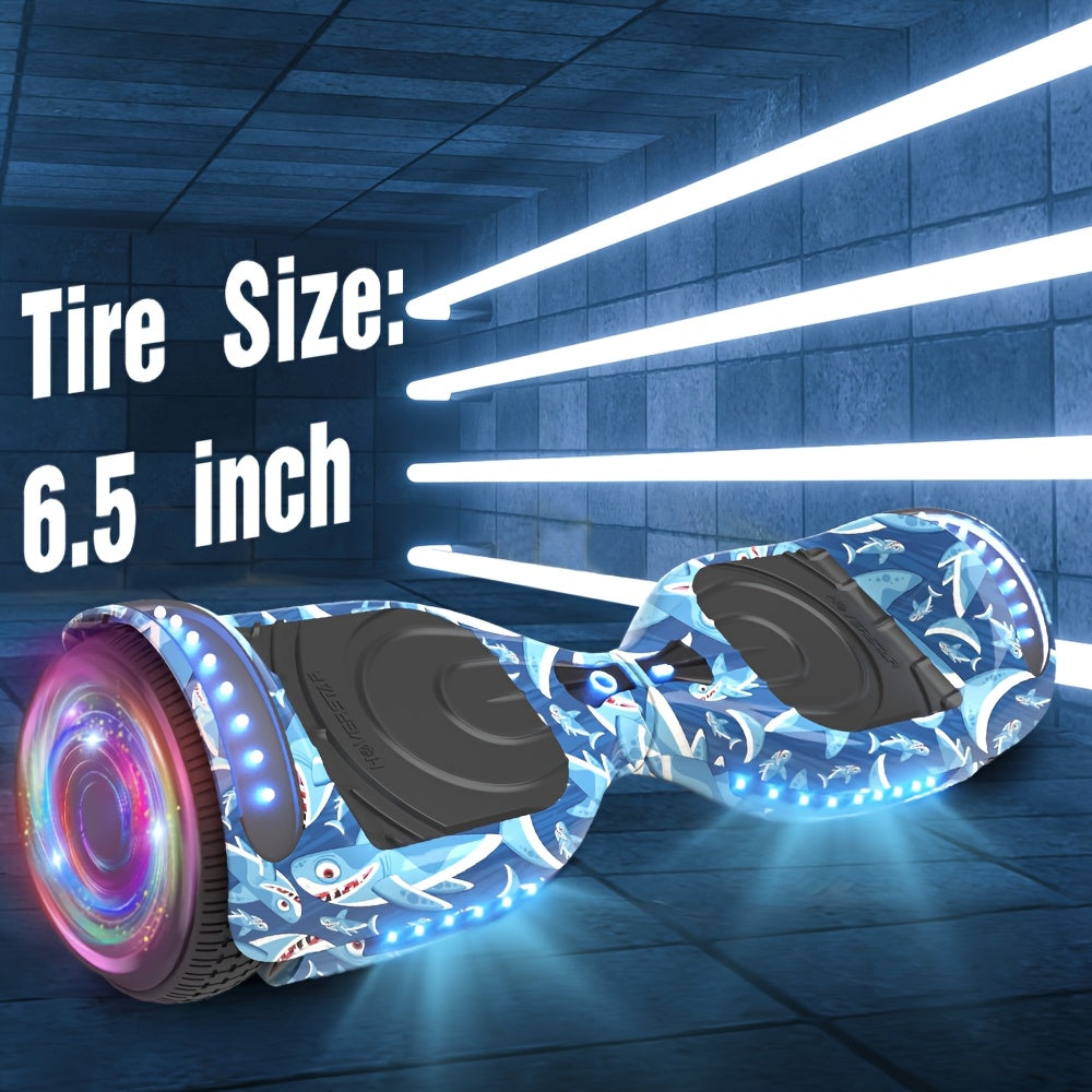 Scooter, Hoverboard 6.5 Inch with LED Lights, Self-Balancing Wheels, Electric Scooter