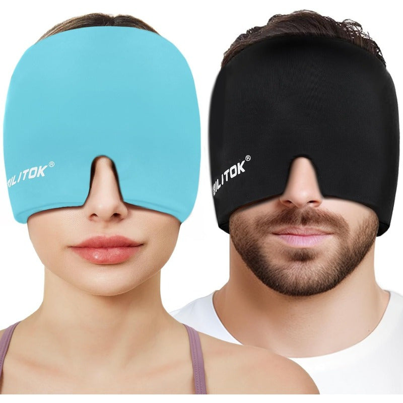 NUAN Migraine Relief Gel Ice Head Wrap for Cold Therapy