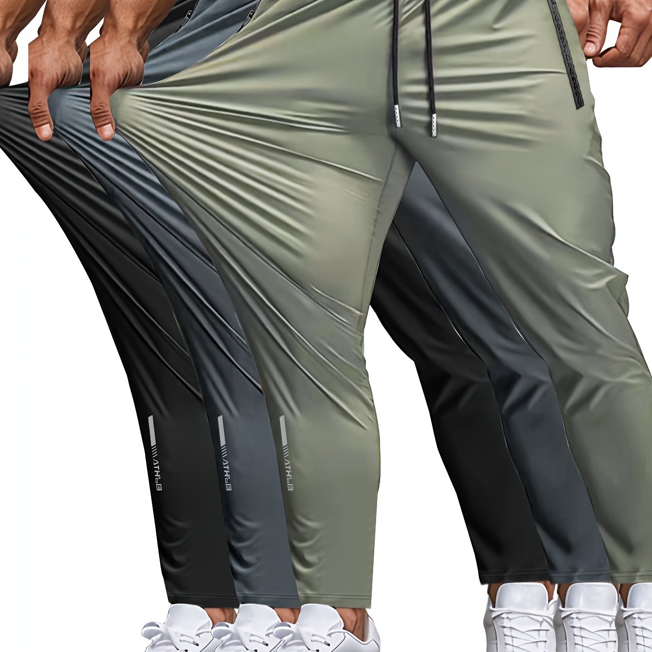 HIDKAT Men's Quick-Dry Hiking Pants, Lightweight Performance