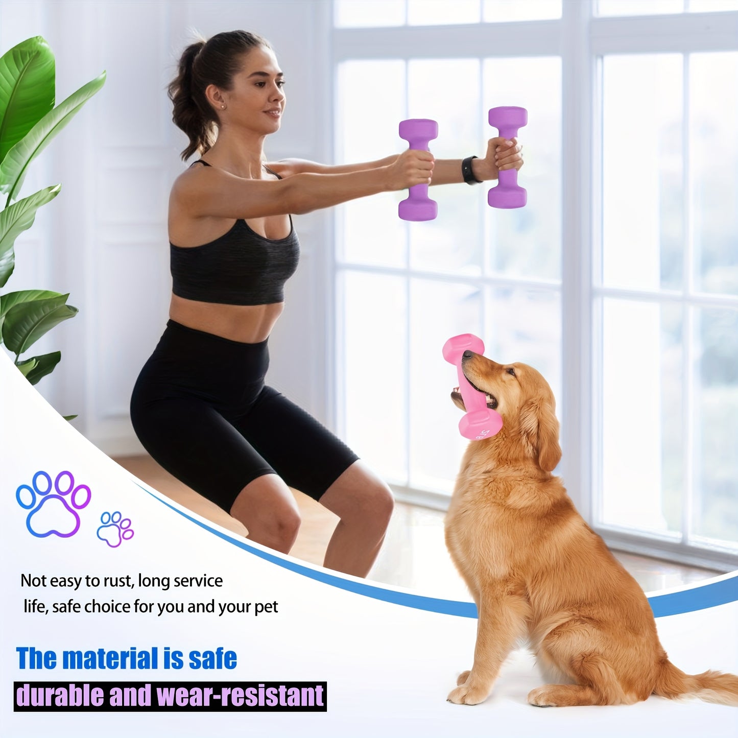 Brandon-Super Dumbbell Set Hexagonal Shape For Home Workouts