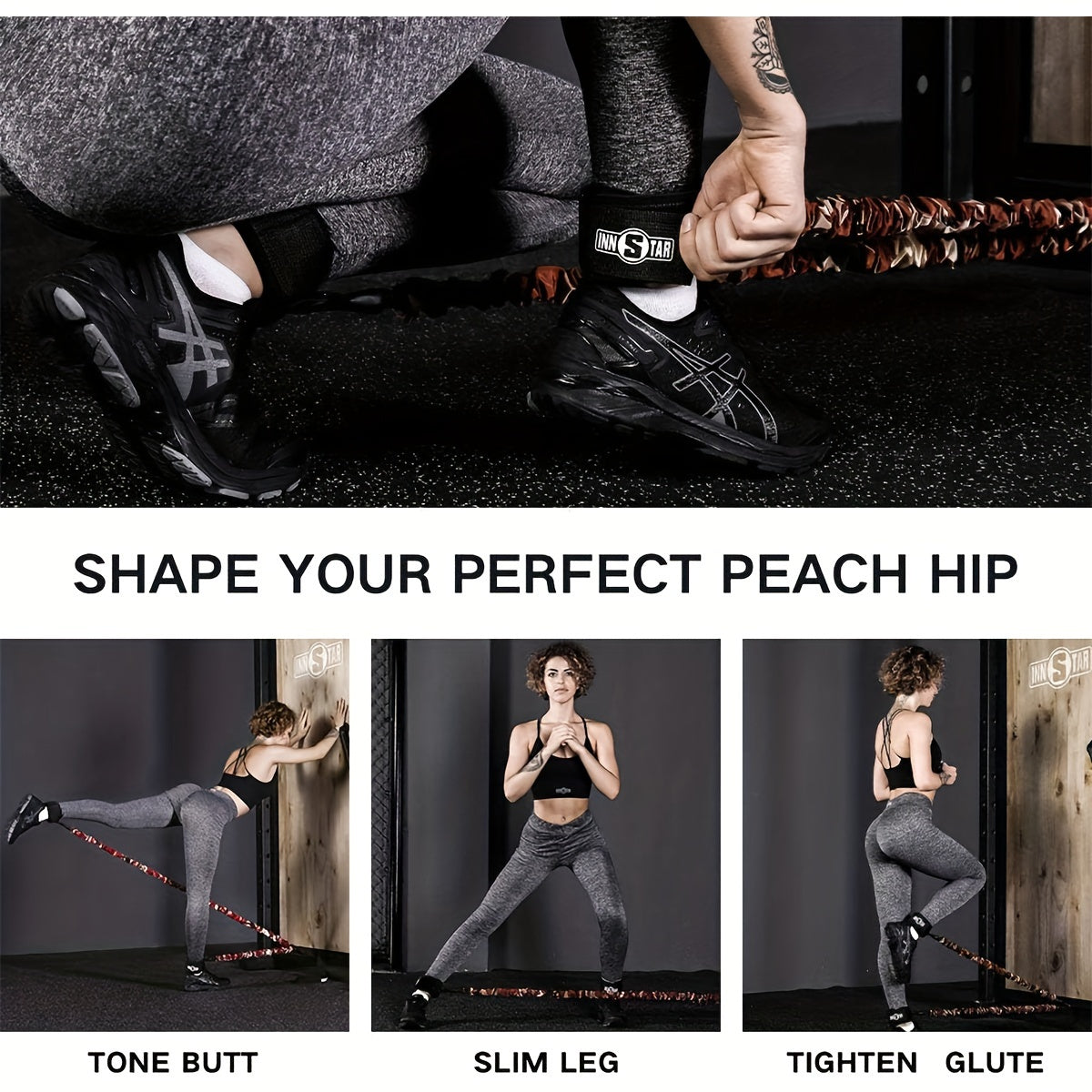Resistance Band Latex Booty Glute Cord For Home Workout