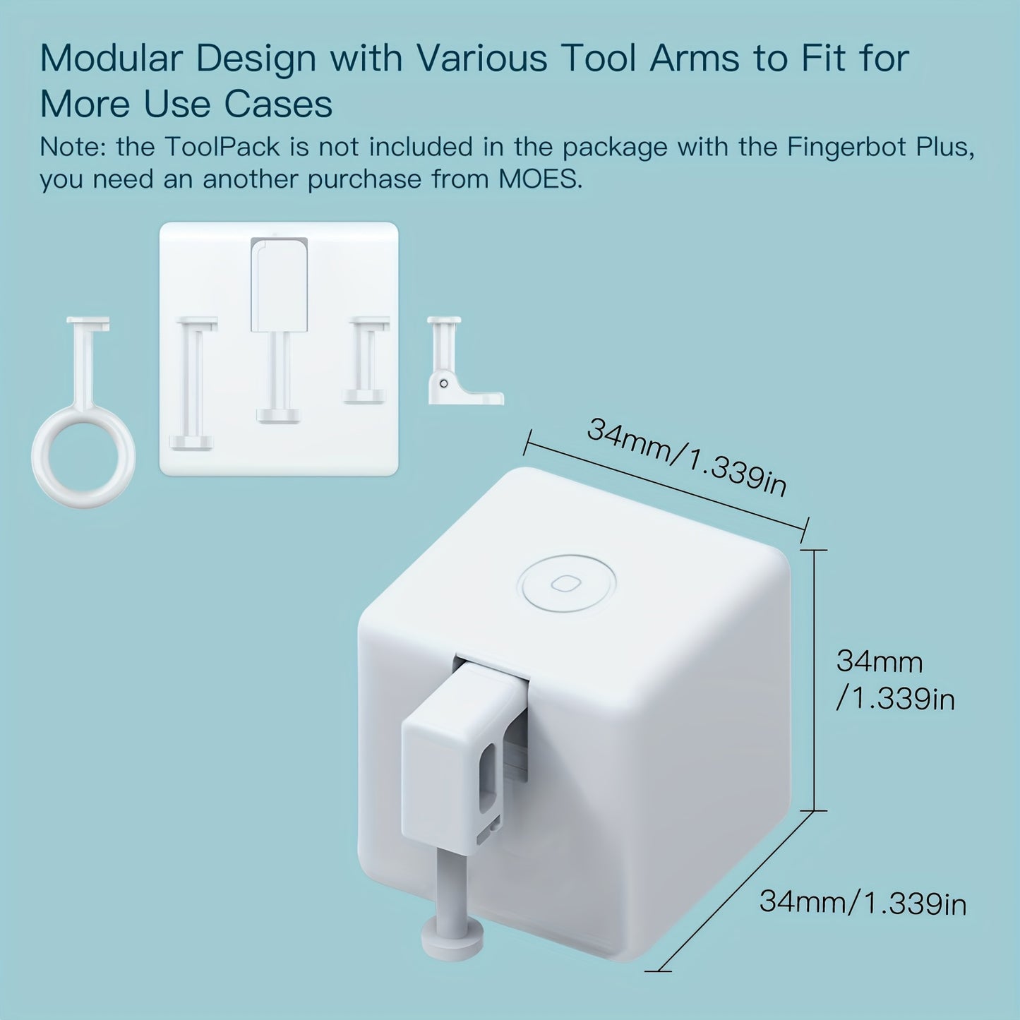 MOES Fingerbot Wireless Touch Button Two-Pack Alexa and Google Home