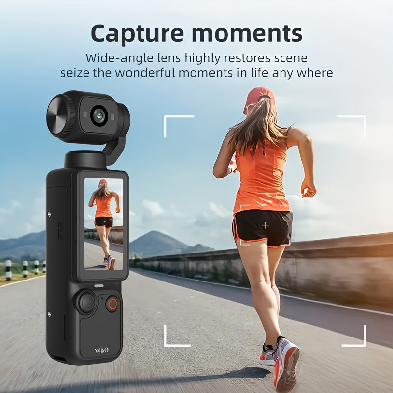 W&O Pocket Camera 4K Video Recording with Rotating Screen