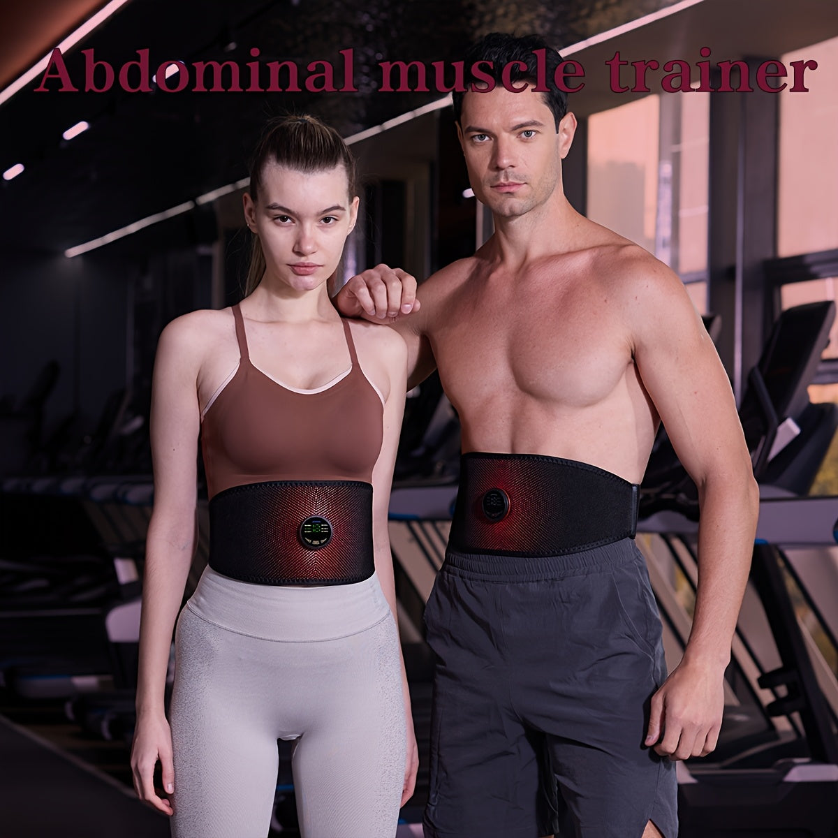 Abdominal Muscle Trainer, Abdominal Muscle Training Belt, Abdominal Muscle Stimulator, EMS Massager, Fat Reduction Trainer, a Rechargeable and Reusable Abdominal Muscle Trainer Suitable for Family Use, Father's Day, Thanksgiv