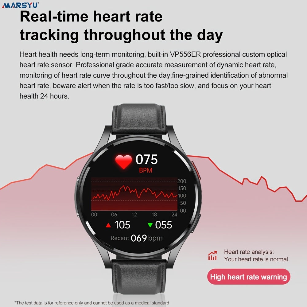 New Smart Watch for Women Men, 1.43'' AMOLED Screen, BT5.3 Call, 260mAh Battery, 130+ Sport Modes, Motion Tracking, SOS Emergency Call, AI Intelligent Voice, Message Reminder, Weather Forecast, Fitness Tracker for IOS & Andro