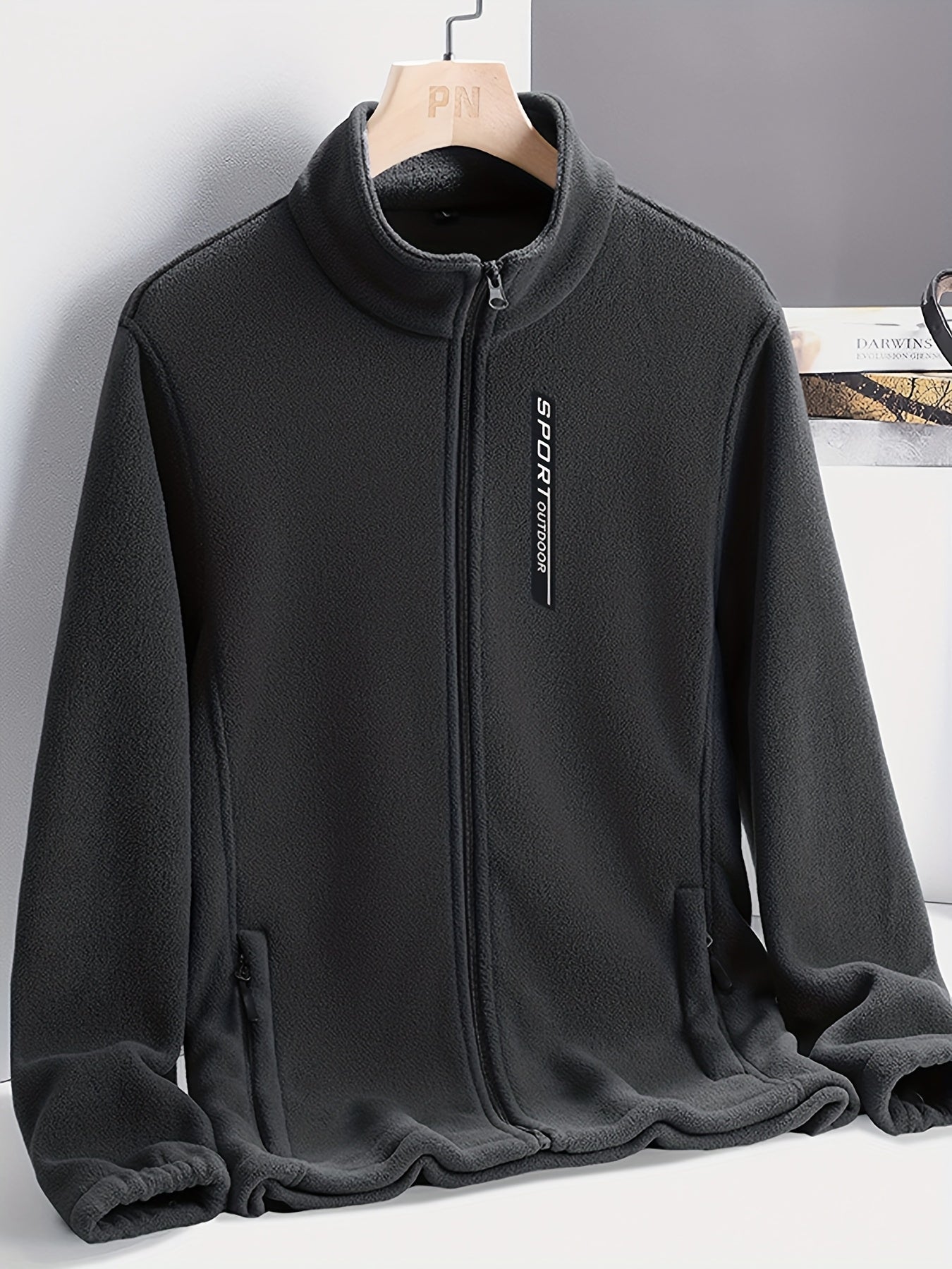 Women's Thick Fleece Stand Collar Jacket For Winter Outerwear