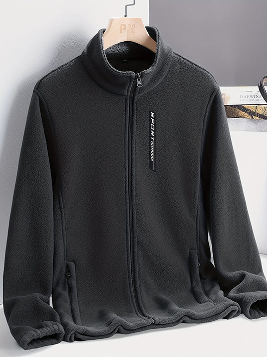 Women's Thick Fleece Stand Collar Jacket For Winter Outerwear