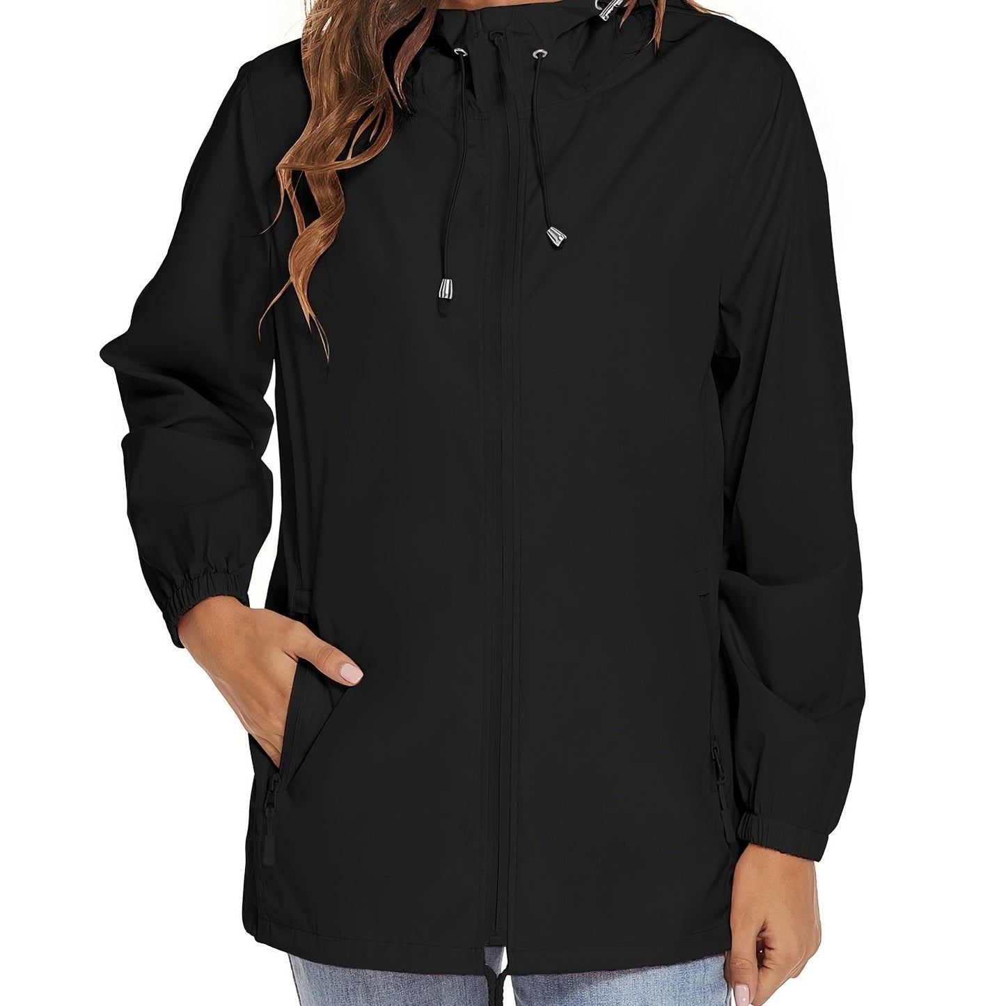 KTILG Raincoat Hooded Lightweight Polyester Outdoor