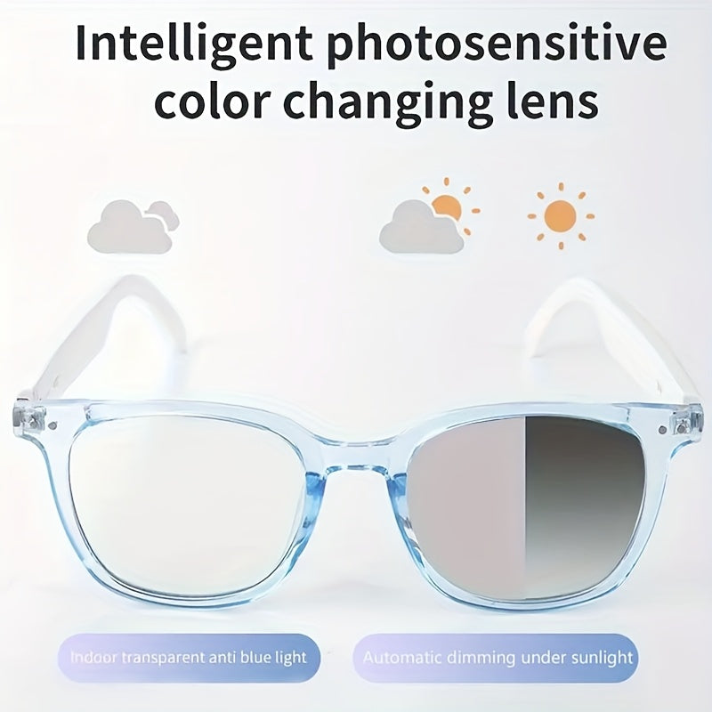 HVESBSFSY Smart Glasses AutoDimming AI Voice Assistant