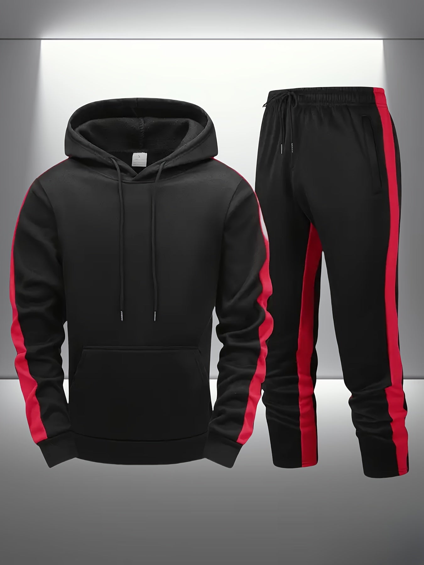 Hoodie Sweatpants Set Fleece Oversized Lounge And Gym Wear