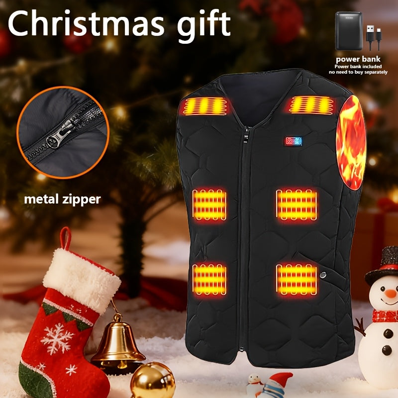 Ortizan Heated Vest With Battery Pack Lightweight Nylon