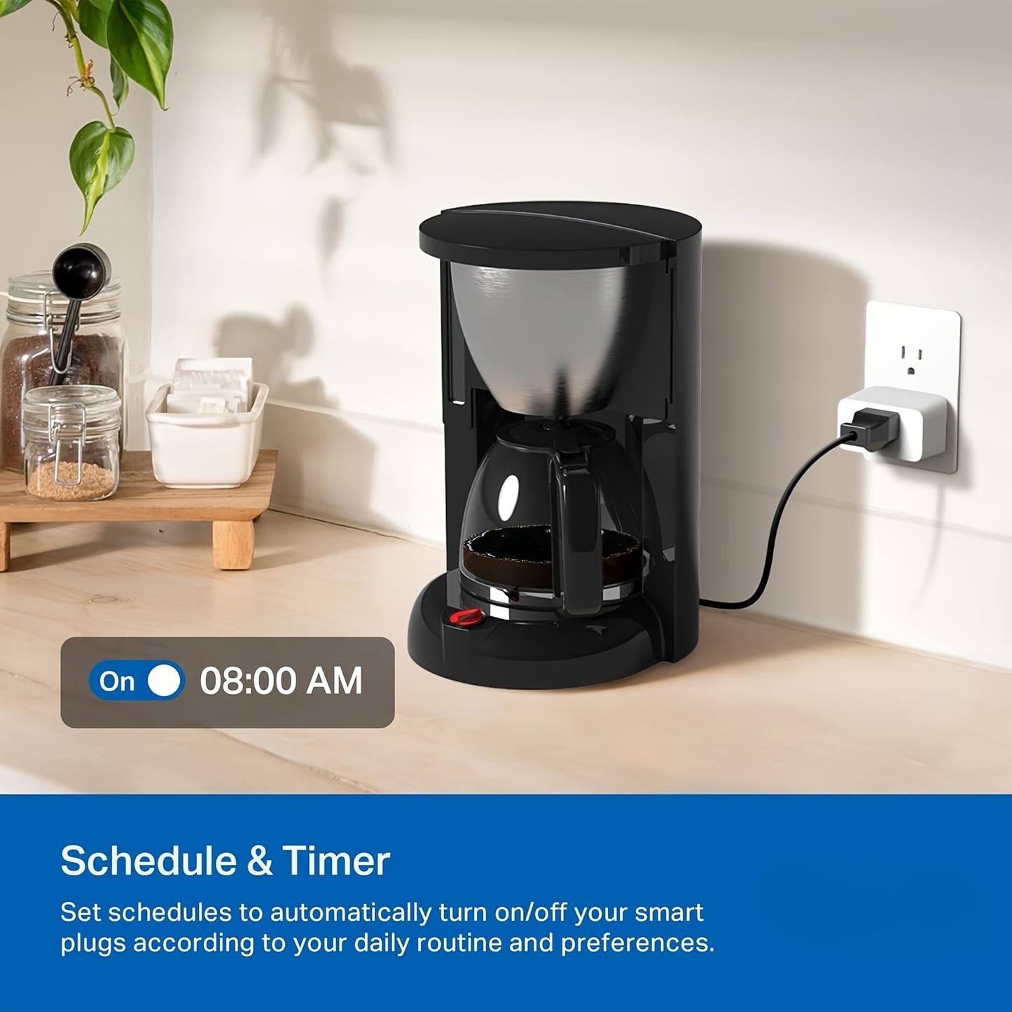 TJOY WiFi Smart Plugs 15A With Timer And Group Management