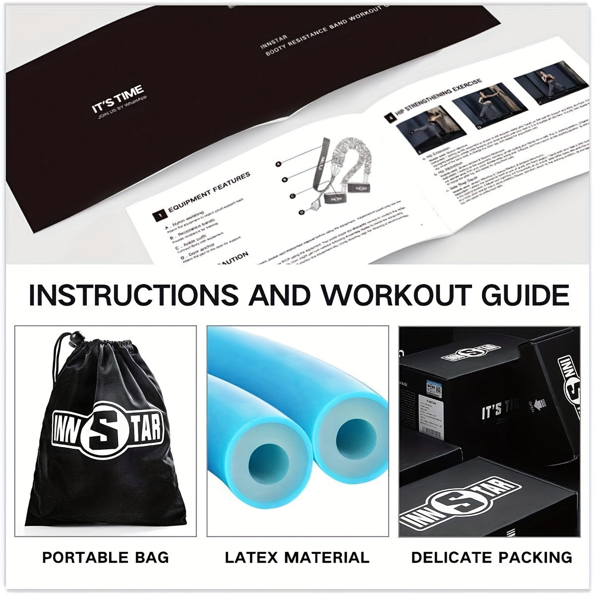 Resistance Band Latex Booty Glute Cord For Home Workout