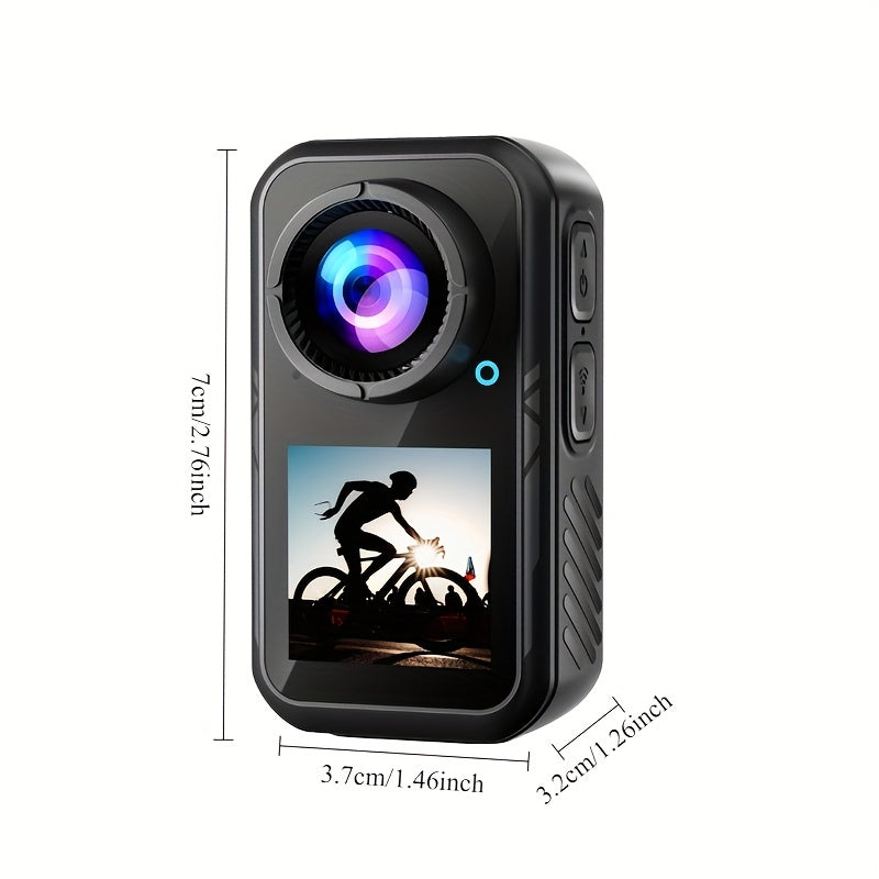MUOXUEQN Thumb Camera 5K Ultra HD 60fps Wearable Action
