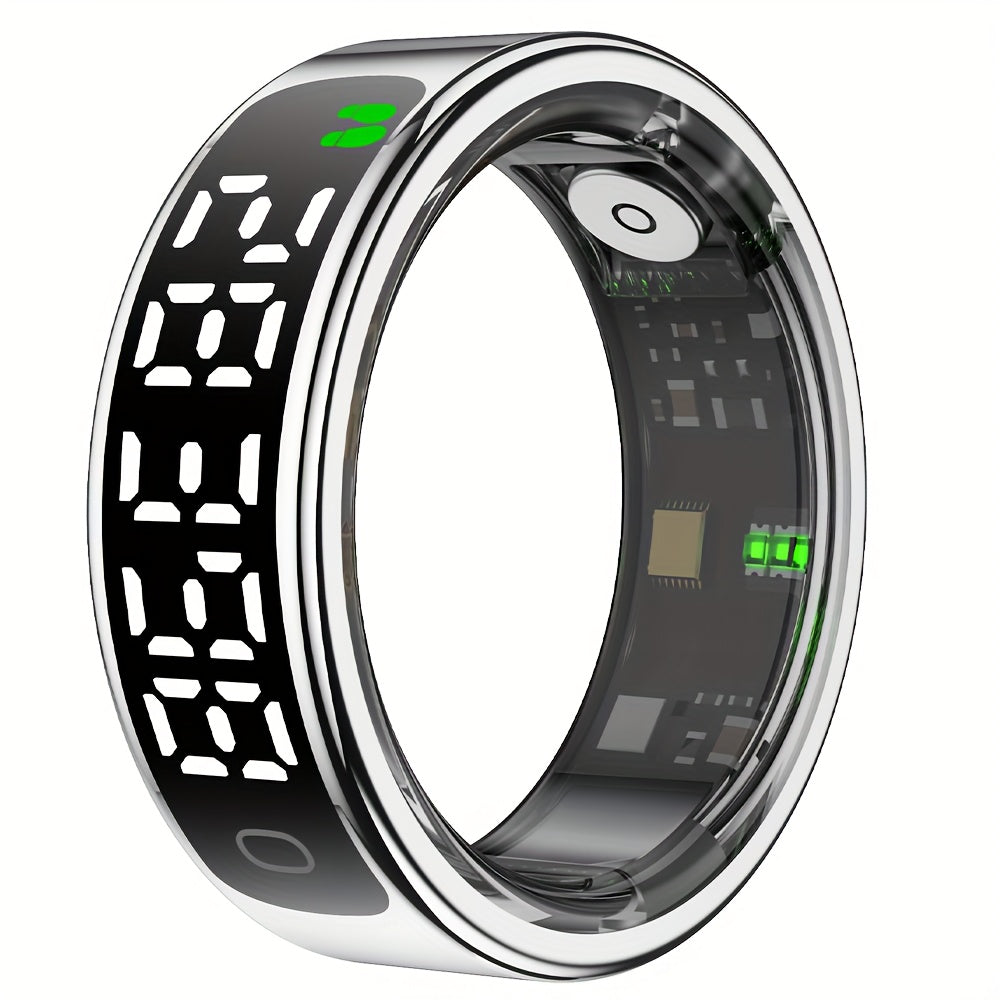 FERTO Smart Ring With Display And Touch Screen Fitness Tracker