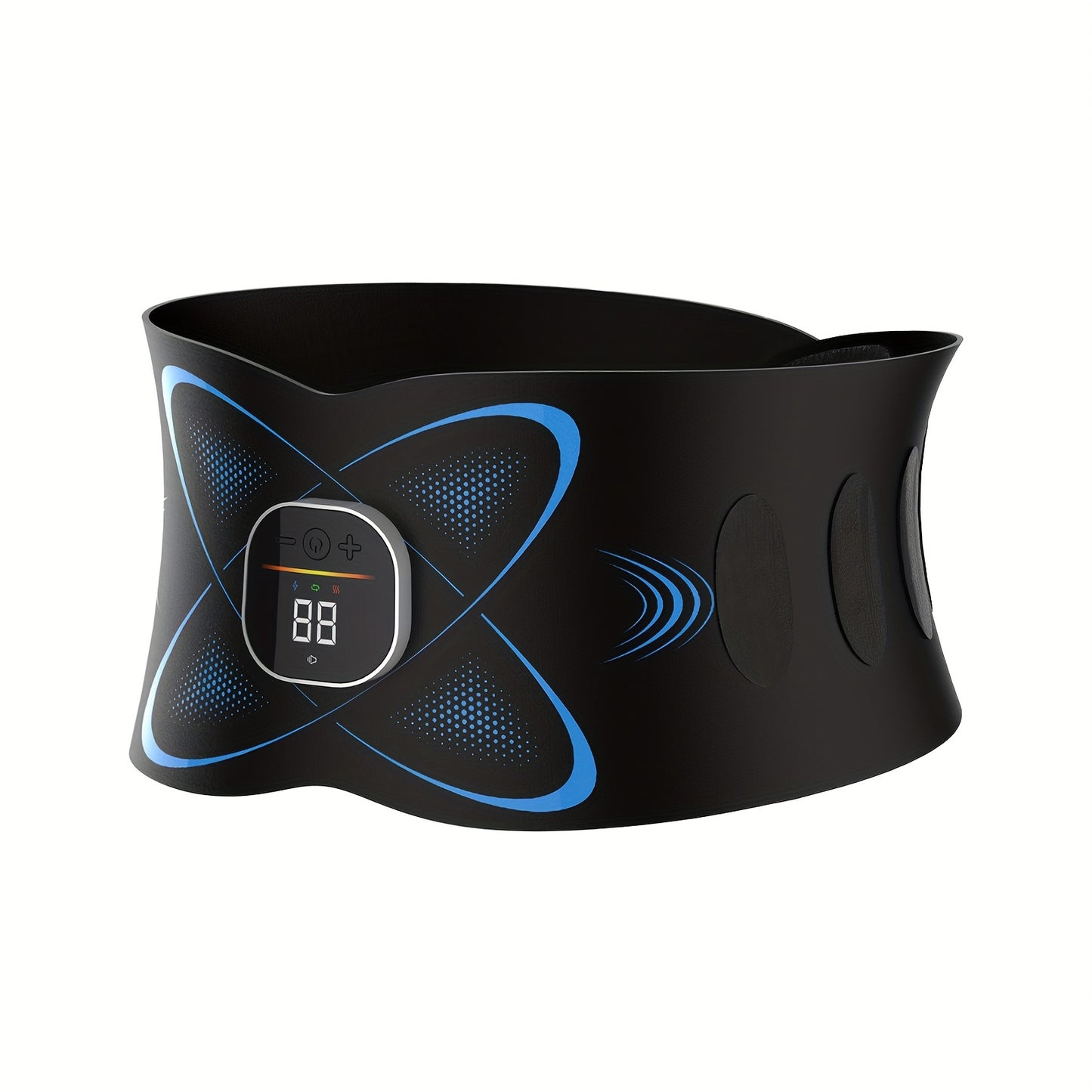 TENS/EMS Belly Fat Remover, Fat Burner for Stomach, AbsMuscle Stimulator Abdominal, Ab Belt Muscle Stimulator withHeat for Belly Fat Loss, Stomach Cellulite Melting, PostpartumCare Smooth & Firming, Lower Back Massager for Pa