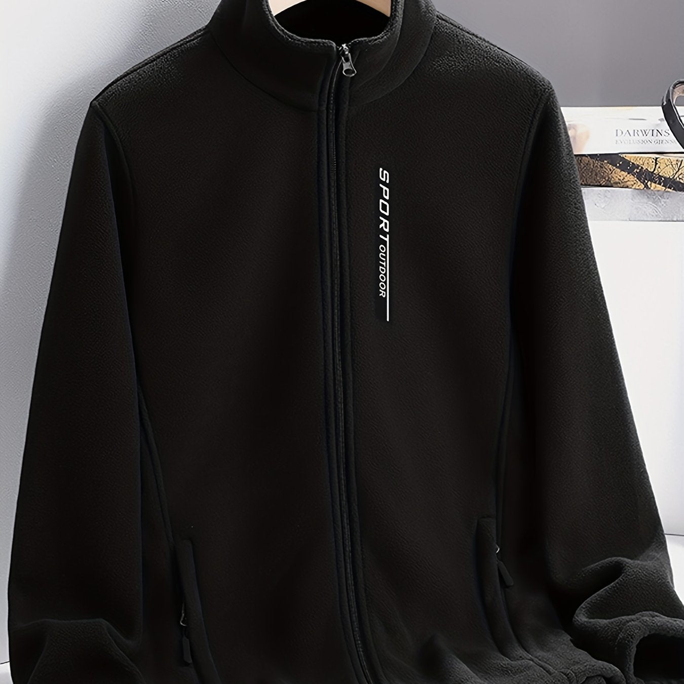 Women's Thick Fleece Stand Collar Jacket For Winter Outerwear