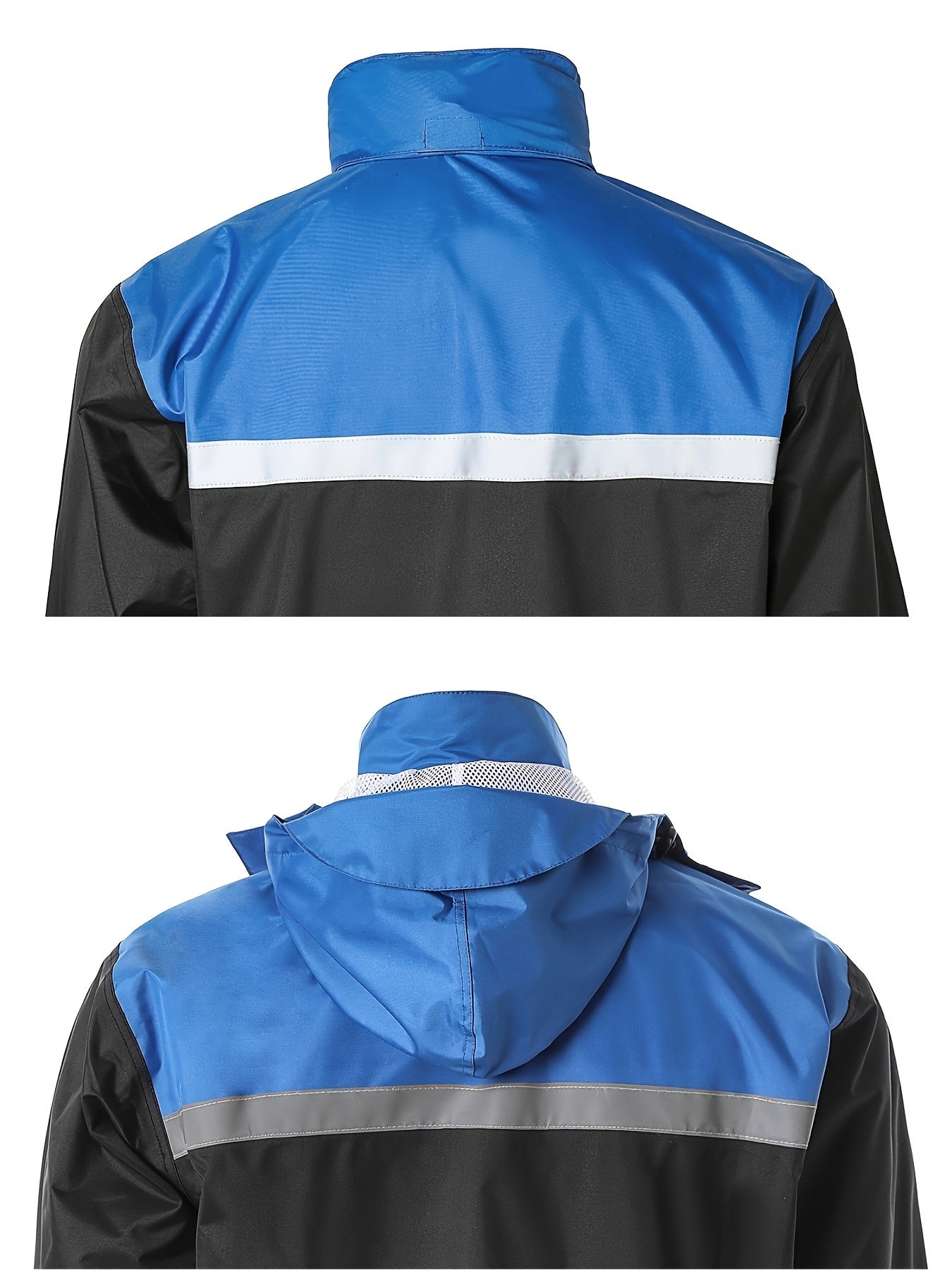 Men's Rain Suit High Visibility Reflective Jacket Pants