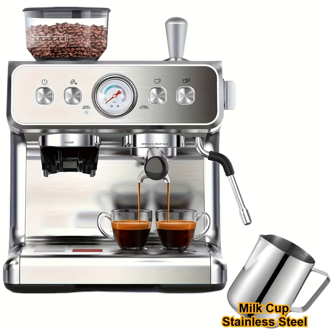 CRZOE Espresso Machine With Powerful Built-In Grinder