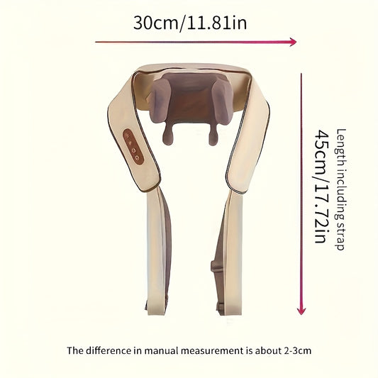 Neck Massager With 6 Massage Nodes, Kneading Special Artifact Trapezius Leg Neck Automatic Massager, Wireless Neck Massager With Heating, Shiatsu Shoulder And Back Massager, Massages Like A Human Hand, Gift For Women