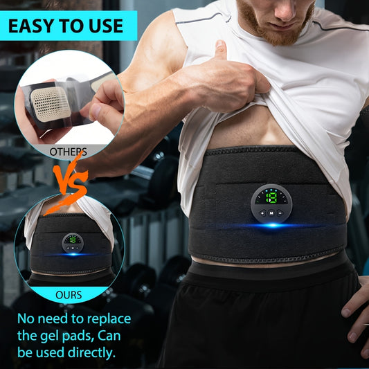KTSEffect Abdominal Muscle Stimulator EMS Belly Trainer With LCD