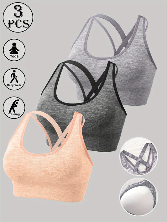 Sports Bra Full-Coverage High-Impact Support For Yoga