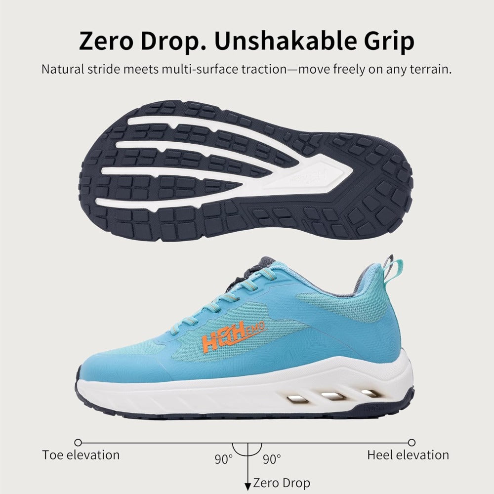 Sneakers Wide-Toe Box Platform Shoes Breathable Mesh Upper Lightweight