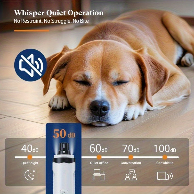 Pet Nail Trimmer LED Light With Visual Progress Display