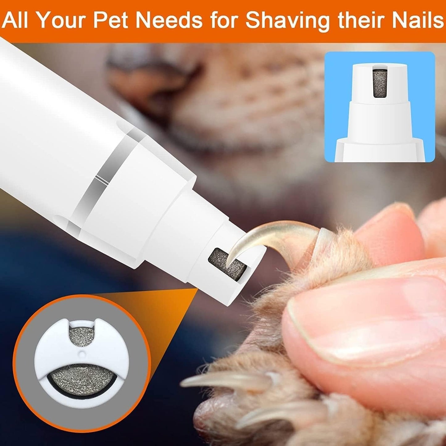 Dog Hair Clipper Set Low Noise USB Rechargeable Pet Grooming