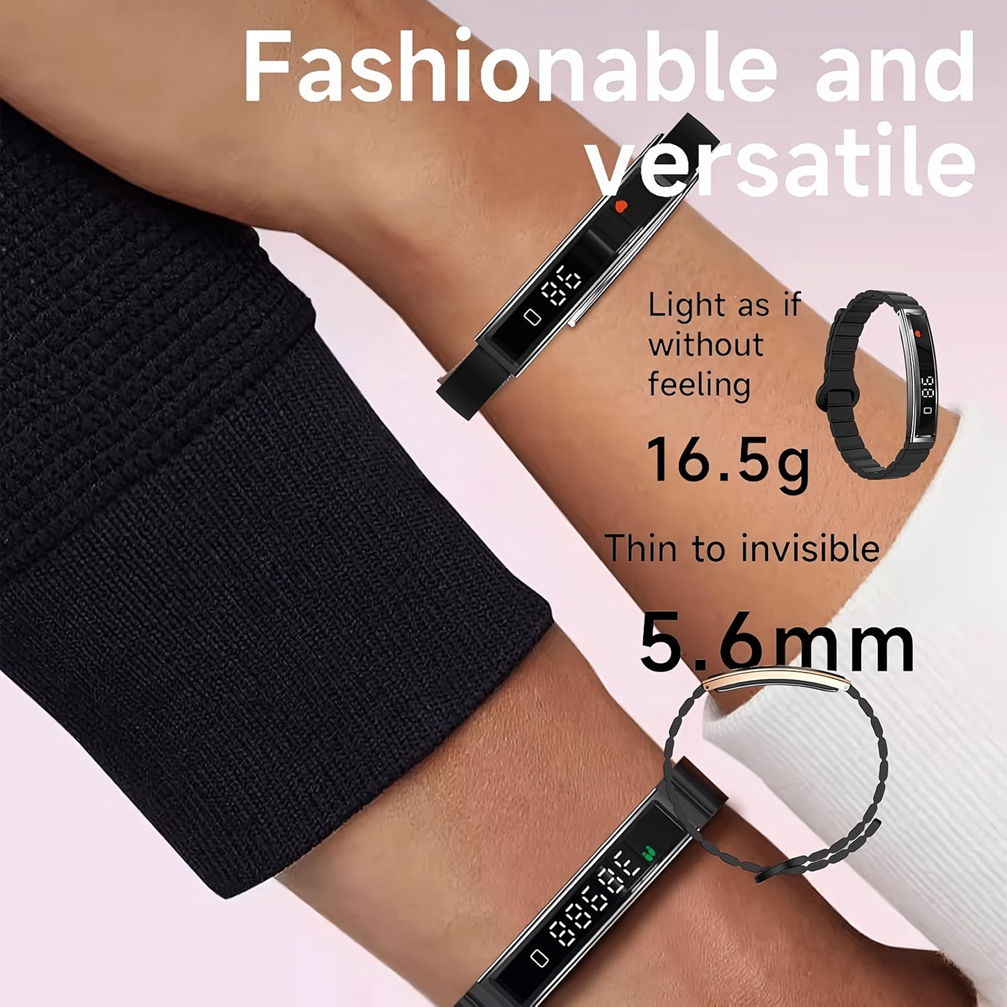 Smart Bracelet Fitness Tracker With Display Health Monitor