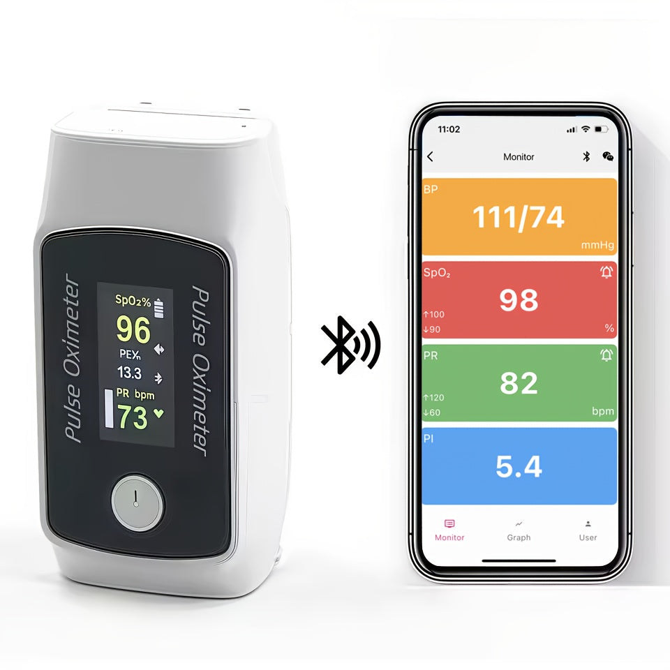 HD Pulse Oximeter BM1000B 2-In-1 Blood Pressure Monitor