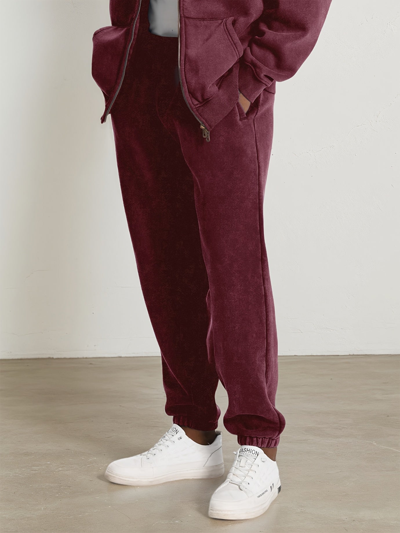 FAIABLE Sweatpants With Pockets, Cotton Blend Regular Fit