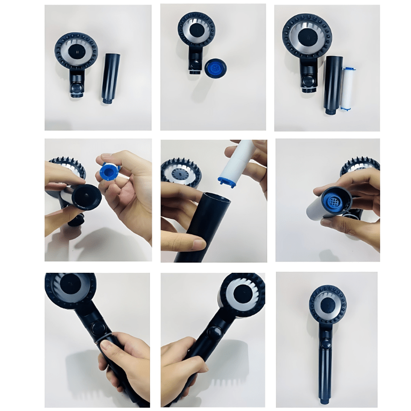 Shower Head Filter With Replaceable PP Element