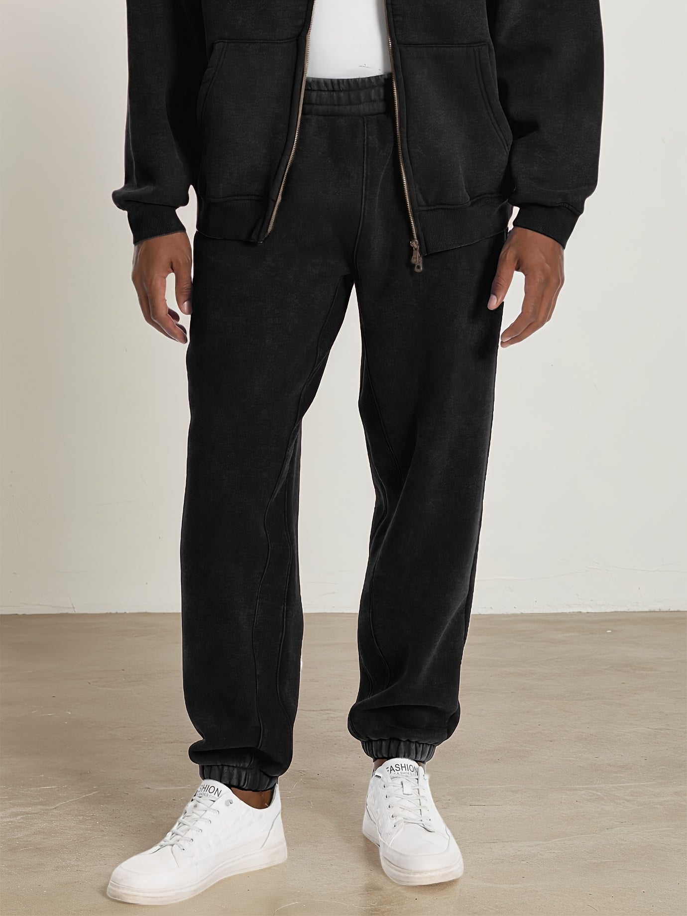 FAIABLE Sweatpants With Pockets, Cotton Blend Regular Fit