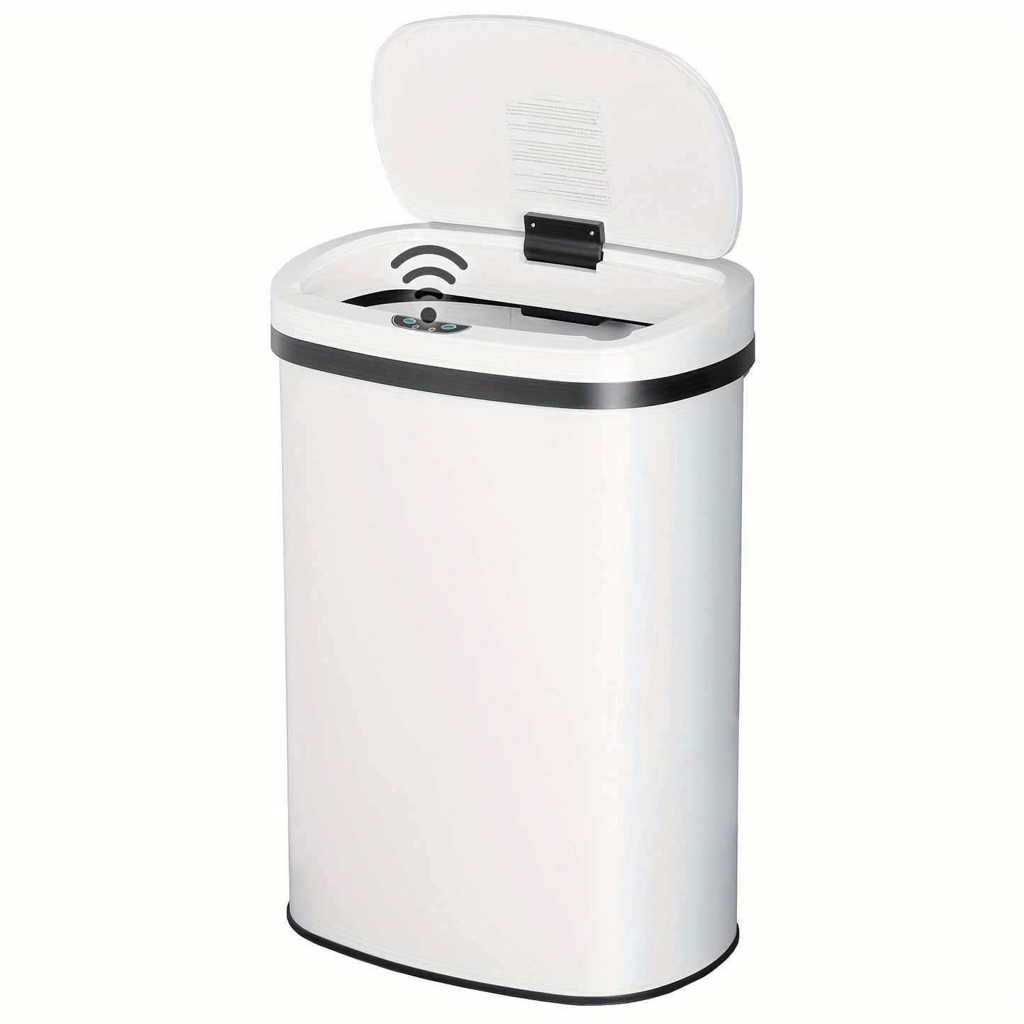 DOPINMIN Trash Can Brushed Metal Finish For Kitchen
