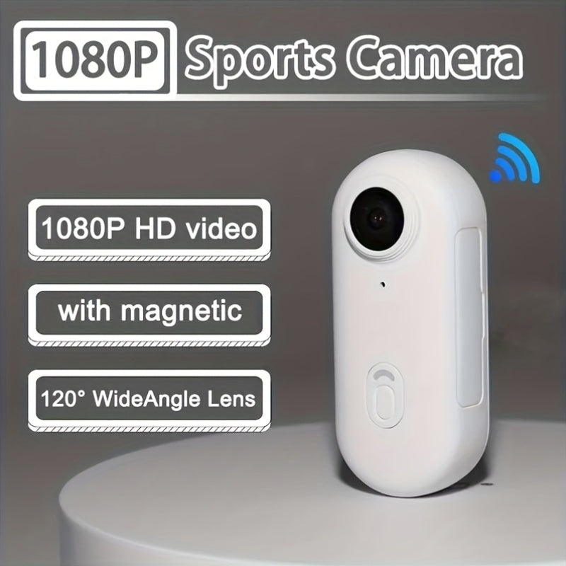 MUOXUEQN Action Camera Mini 4K UHD WiFi Portable Body Cam