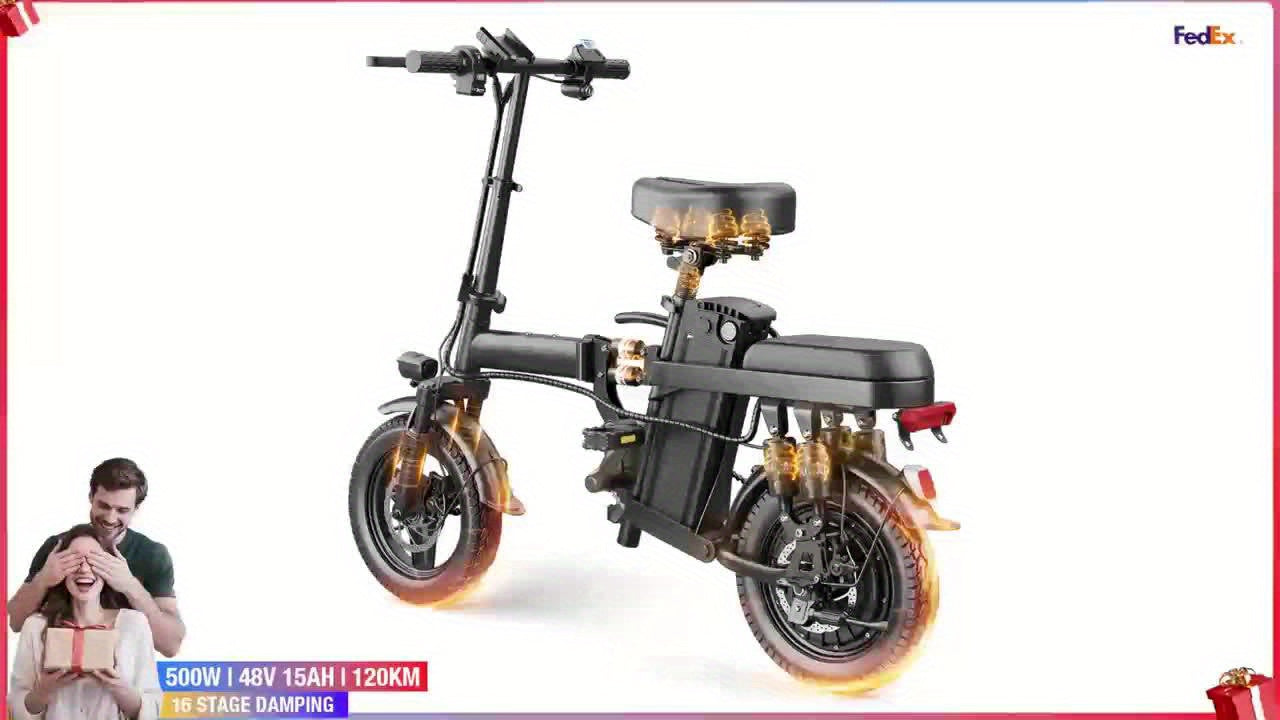Electric Bike Foldable 500W With 48V 15Ah Battery Pro