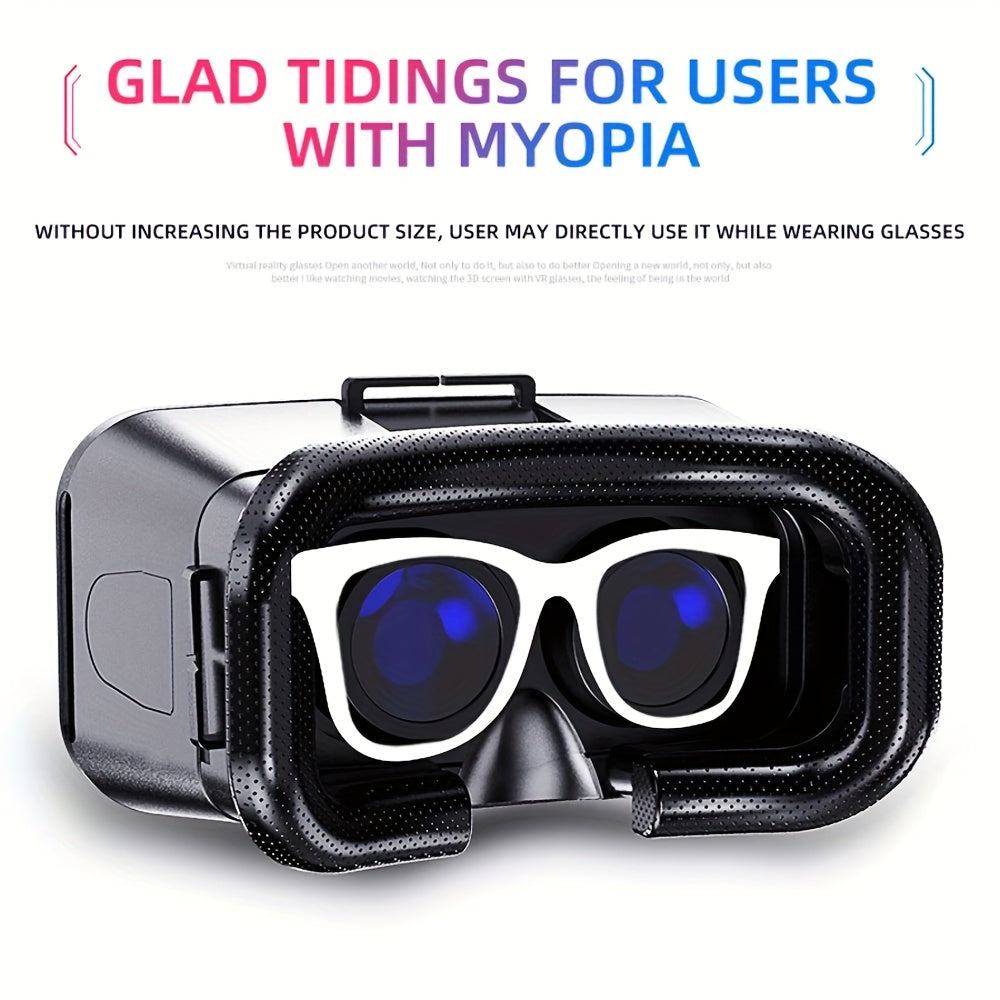 VR Headset All-In-One 3D Immersive Gaming, Lightweight ABS