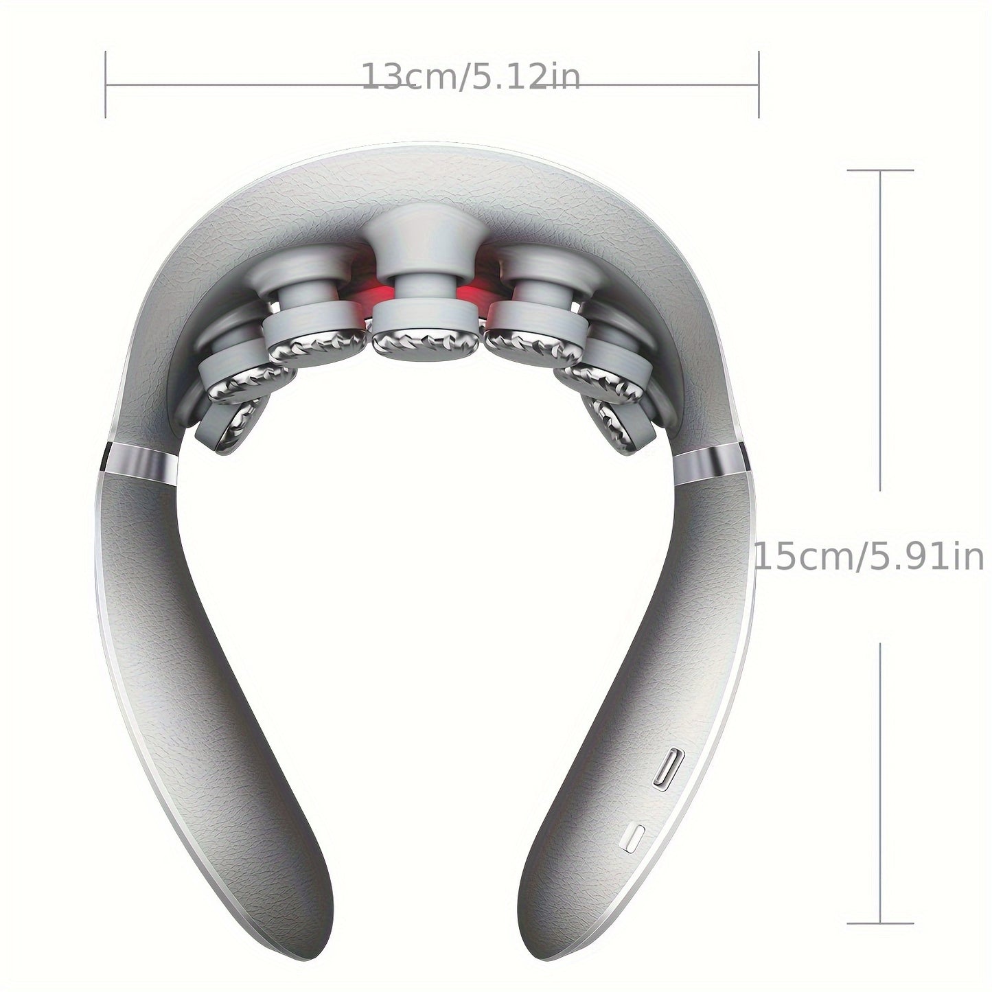 SKG Neck Massager With Heat And Vibration, Cordless Portable