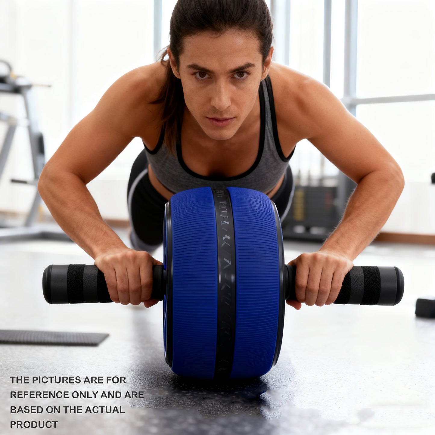Ab Roller Kit With Ultra-Wide Base