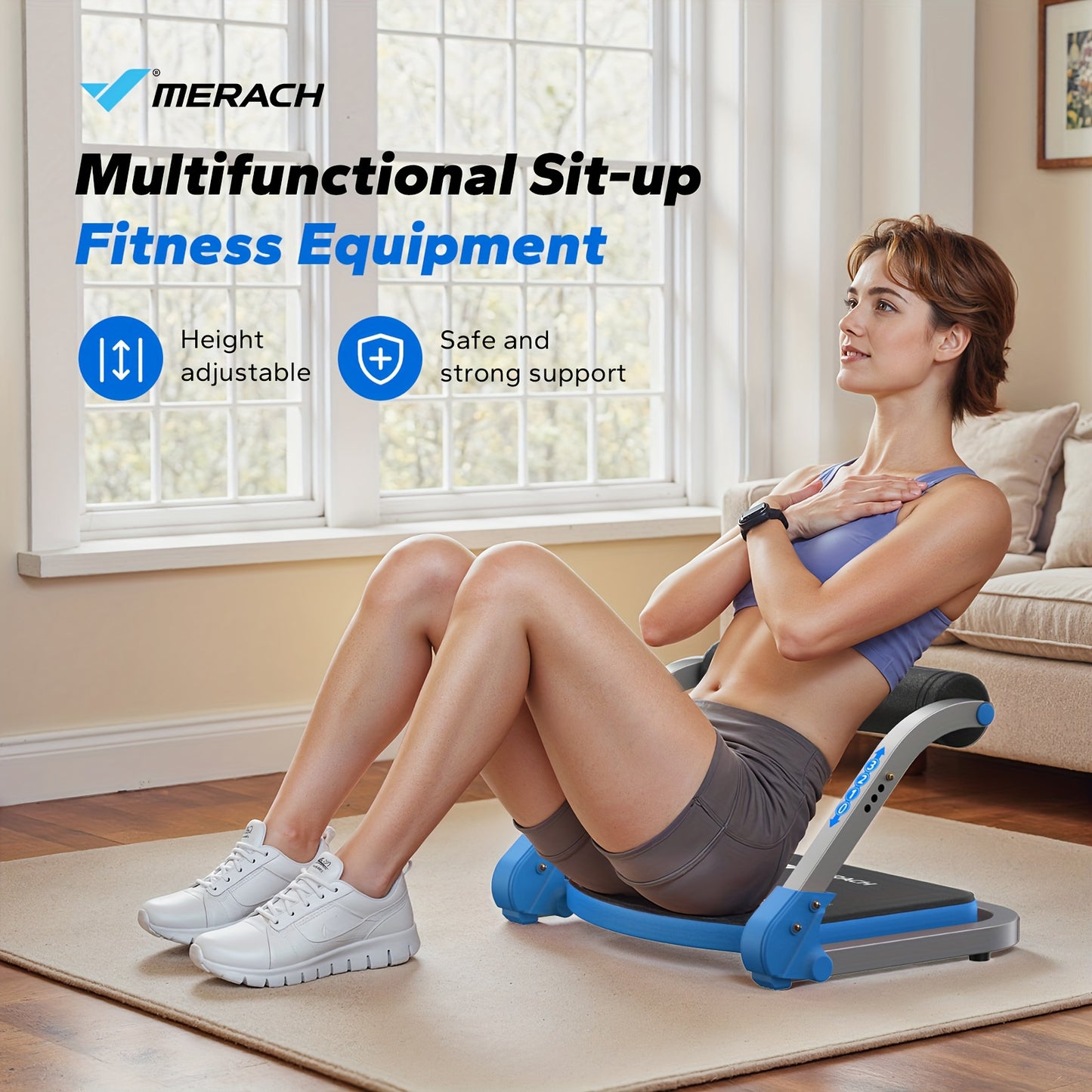 MERACH Abdominal Trainer Core Strength Fitness Equipment For Home
