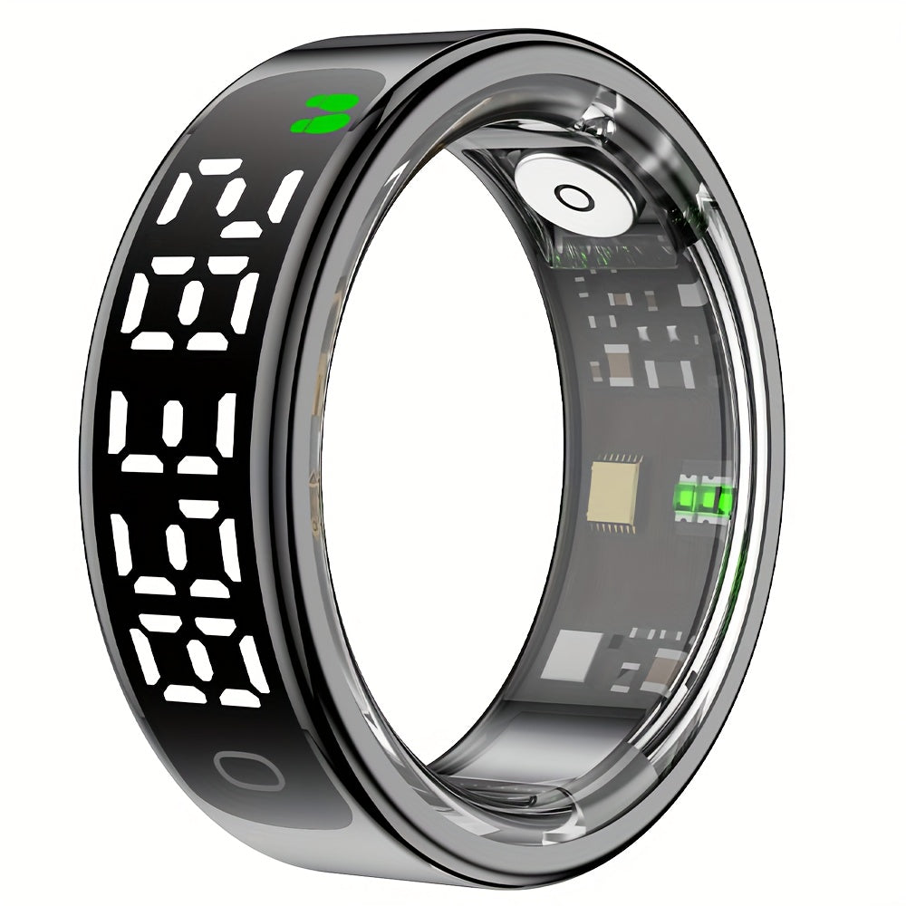 FERTO Smart Ring With Display And Touch Screen Fitness Tracker