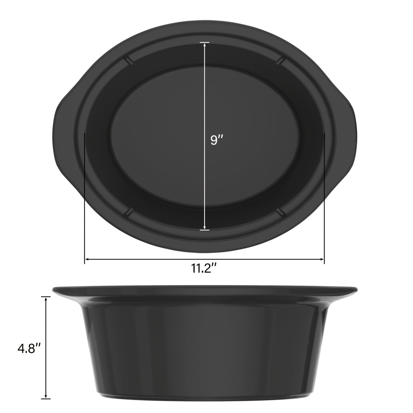 1pc 6-Quart Programmable Slow Cooker with Classic Ceramic Liner, Perfect for Mixing Salads, Making Jam, and Cooking Noodles, Dishwasher Safe Pot, White or Black, Glass/Aluminum/Ceramic Material, 120V, US Plug, Small Household