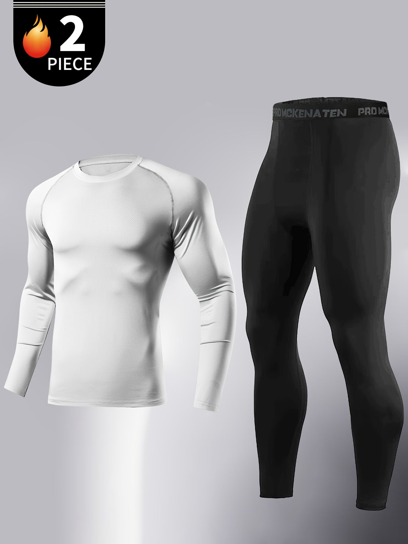 Men's Compression Training Suit With High-Stretch Quick-Dry Fabric